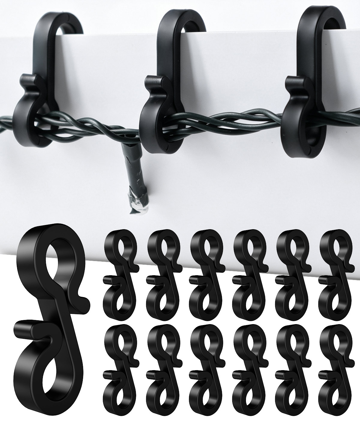 Black Gutter Hooks image 2