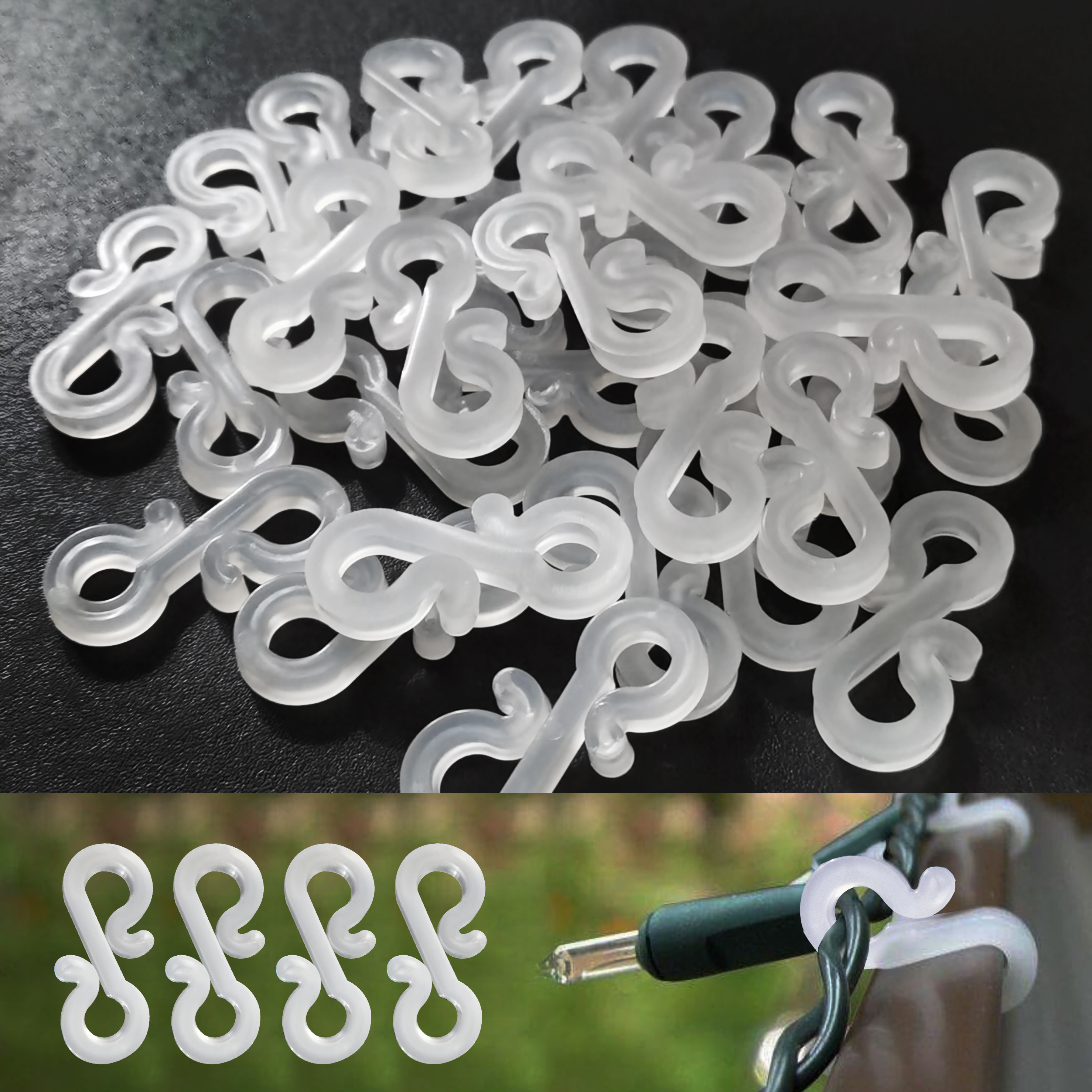 White Gutter Hooks