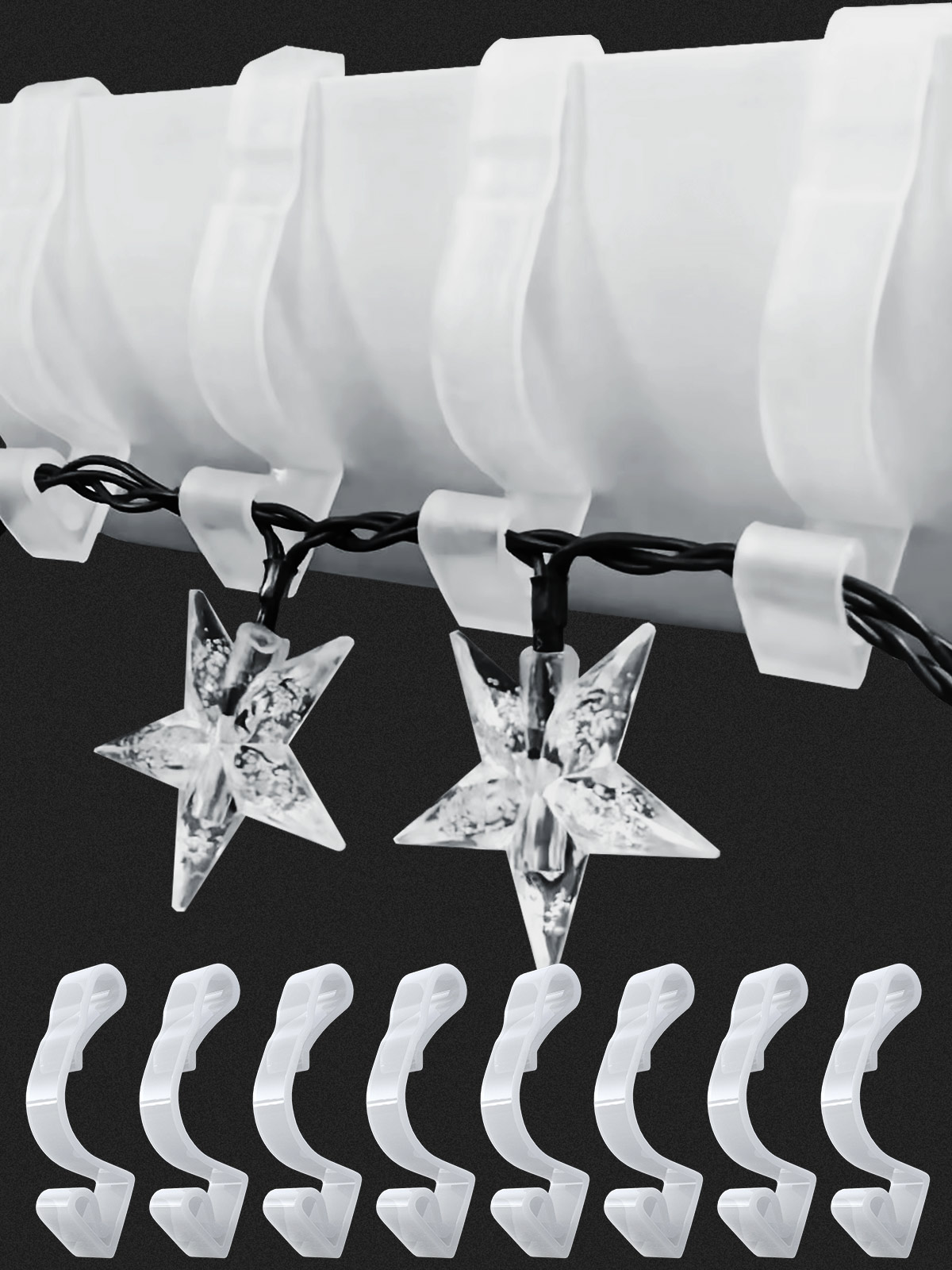 Large White Gutter Hooks