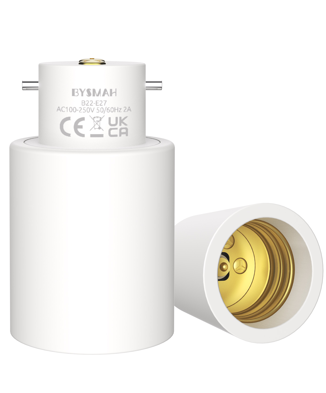 B22 to E27 Adapter – Compact 54mm